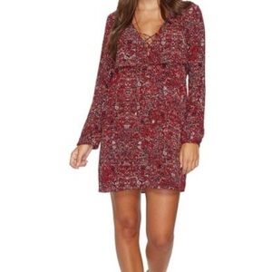 𝅺NWT TAVIK The Upside Mini Dress Long Sleeve